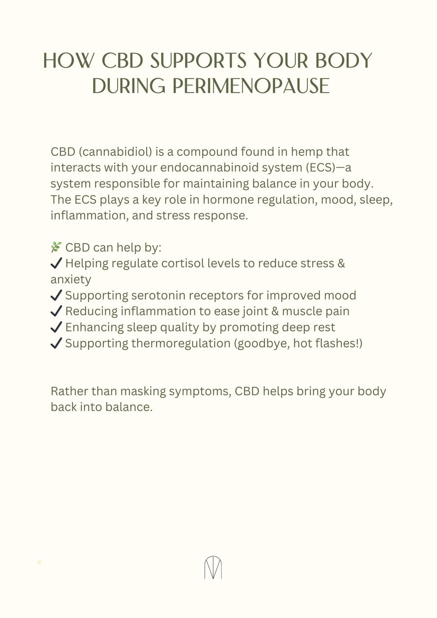Perimenopause + CBD Guide