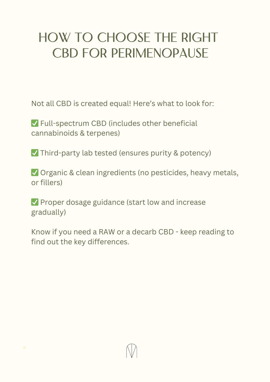 Perimenopause + CBD Guide